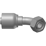 Conexión Hembra Giratoria Metrica L Codo 45° O-Ring 28 Mm X Serie 43 Parker
