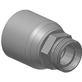 Conexión Prensable Macho Metrico Ligera Recto  24° 15 Mm X 1/2" Serie 43 Parker