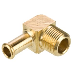 Macho Rosca Codo 90° Barba Redonda 5/8 X 3/8" Parker Brass