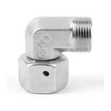 Conector Codo Tuerca Giratoria Tubo Pesada 24° 10 Mm- Ermeto Parker